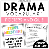 Elements of Drama - Vocabulary Posters and Assessment