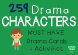 CHARACTER Drama Cards / English Cards (Drama Games + Activities)
