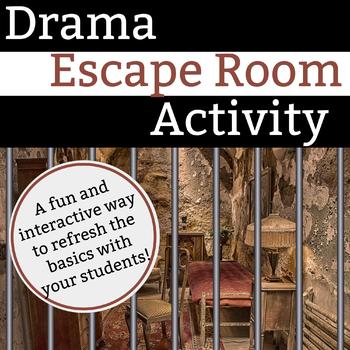 Preview of Drama Escape Room Activity - BreakoutEDU adaptable!