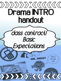 Drama - INTRO - First Week - Class Expectations / Rules - 