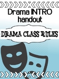 Drama - INTRO - The First Day - Class Rules