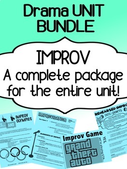 Preview of Drama Improv Unit - Bundle - Complete unit