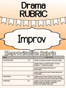 Preview of Drama Improv rubric