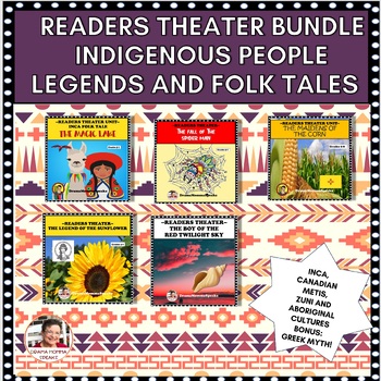 Preview of Theater Arts  Native American First People Folk Tales Readers Theater