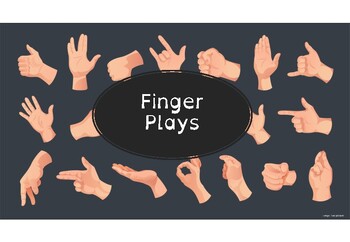 Preview of Drama Lesson (Digital or In-School) Finger Plays