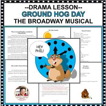 Preview of Broadway Musical Unit and Study Guide For Ground Hog Day