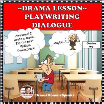 Preview of Creative Writing |Playwriting Dialogue Theater Arts Lesson