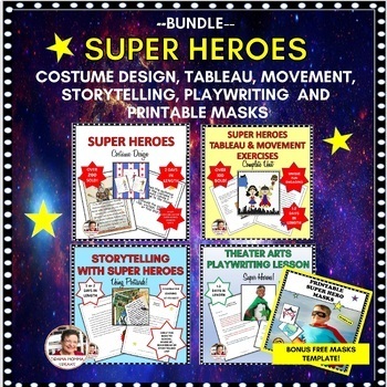 Preview of Drama Lesson Super Heroes| Costume Design| Storytelling and Movement