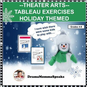 Preview of After Winter Break Activity | Drama Lesson Tableau Exercises  Grades 5 to 7