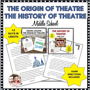 Preview of Drama Lessons| Origin of Theatre| History of Theatre Bundle