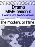 Drama - Masters of Mime Youtube Worksheet