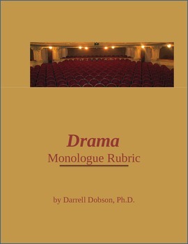 Preview of Drama: Monologue Rubric