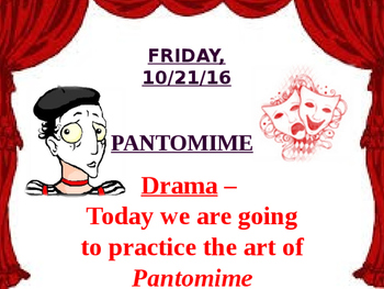 Preview of Drama - Pantomime  - The Art of Silence