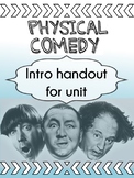 Drama Physical Comedy handout - INTRO to unit