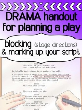 Preview of Drama Planning a play - Blocking and what to write on a script