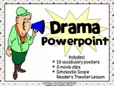 Drama Powerpoint w/ Video Clips, Vocabulary Posters, & Lesson