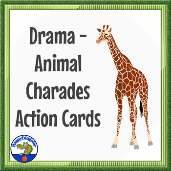 Preview of Drama - Pretend to Be an Animal Cards or Charades Game