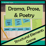 Drama, Prose, Poetry Structural Elements Game