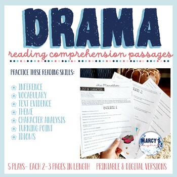 DRAMA Reading Prehension Passages For 4th & 5th Grade