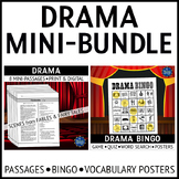 Drama Reading Passages and Bingo Game Activities Bundle