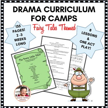 Preview of Fairy Tale Camp Two to Three Weeks in Length One Act Play Drama Curriculum