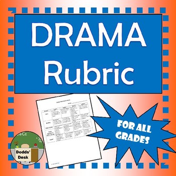 Preview of Drama Rubric