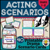Drama Cards: 40 printable scenario cards to use for acting