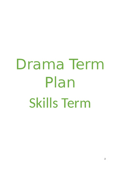Preview of Drama Skills 12 WEEK TERM PLAN for 3 age groups
