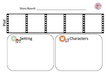 Preview of Drama Storyboard Template for narrative poems and plays