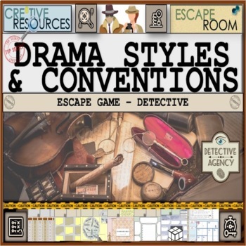 Preview of Drama Styles & Conventions Escape Room