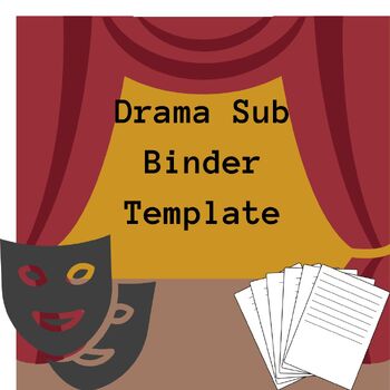 Preview of Drama Sub Binder Template