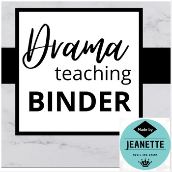 Preview of Drama Teacher Planner Binder