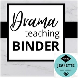 Drama Teacher Planner Binder