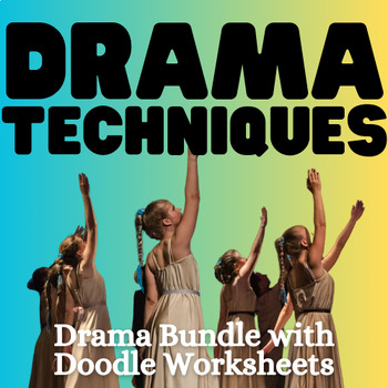 Preview of Drama Techniques - Doodle Notes, Lesson Plans and Homework