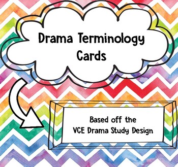 Preview of Drama Terminology Cards