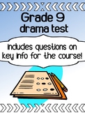 Drama - Test/Quiz - Grade 9 drama