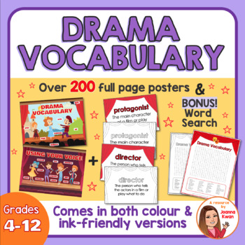Preview of Drama/Theater Vocabulary Posters FULL PACK (Over 200 Posters!)