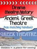 Drama - Theatre History - Ancient Greek Theatre 