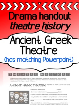 Preview of Drama - Theatre History - Ancient Greek Theatre