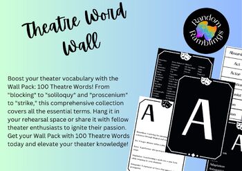 Preview of Drama (Theatre) Word Wall