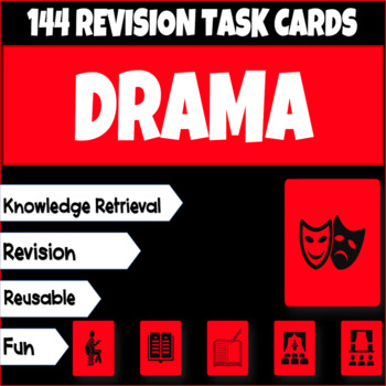 Preview of Drama Themed Task Cards