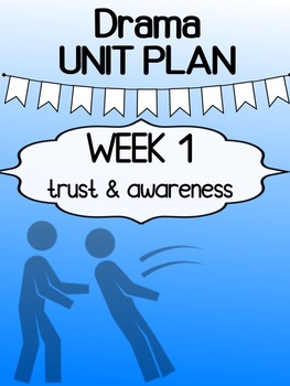 Preview of Drama - Unit Plan - First week "Trust and Awareness"