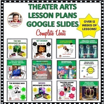 Preview of Theater Arts Units and Lesson Plans Using Google Slides