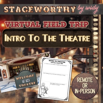 Preview of Sub Plans Drama - Virtual Field Trip - Intro To Theatre with Worksheet