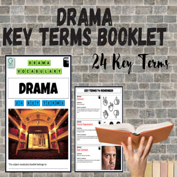 Preview of Drama Vocabulary Booklet