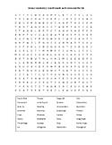 Drama Vocabulary Word Search and Crossword Puzzle