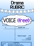 Drama - Voice Presentation Rubric (generic)