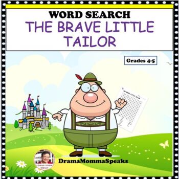 Preview of Drama Word Search The Brave Little Tailor