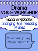 Drama - Working with scripts - Learning to use your voice!