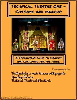 Preview of Drama and Theater Education -Costumes and Makeup - Technical Theatre - PDF